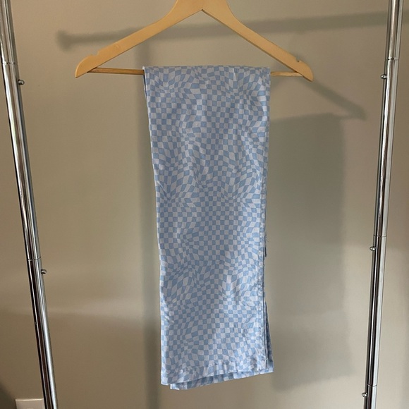 Blue Checkered Pants - Picture 1 of 3